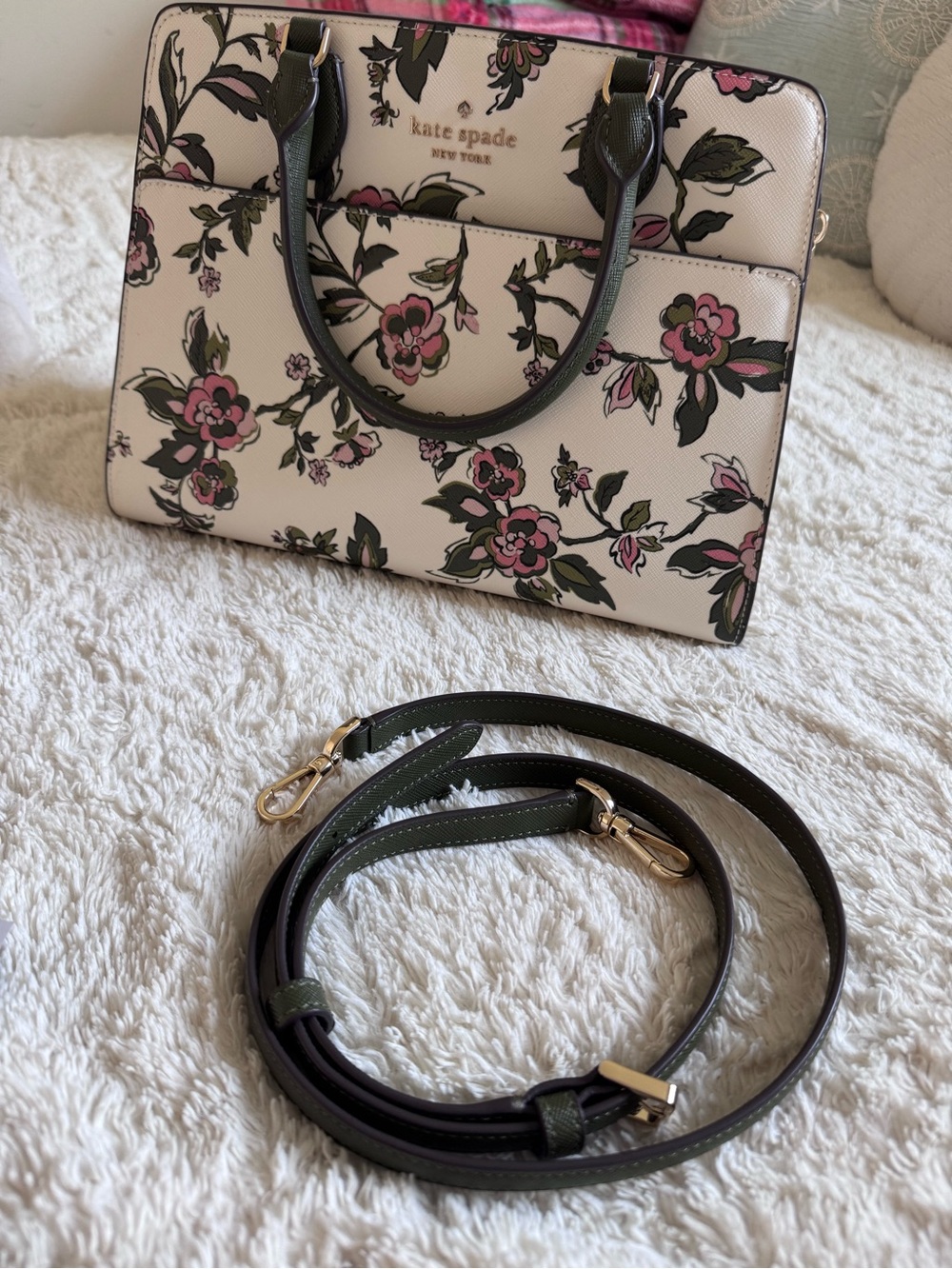 NEW Kate Spade Madison Forest Blooms Printed Floral Purse - Picture 4 of 11